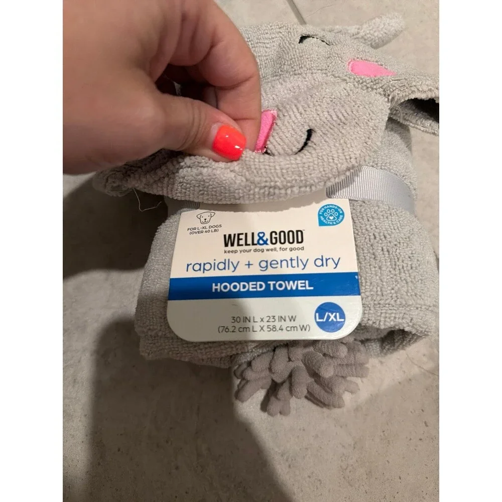 Well and good rapidly, gentle, dry, hooded towel